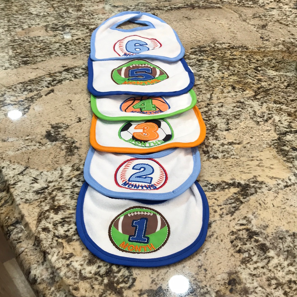 Six Month Baby Bib Offer Five When Bundle Two Two Two Or More